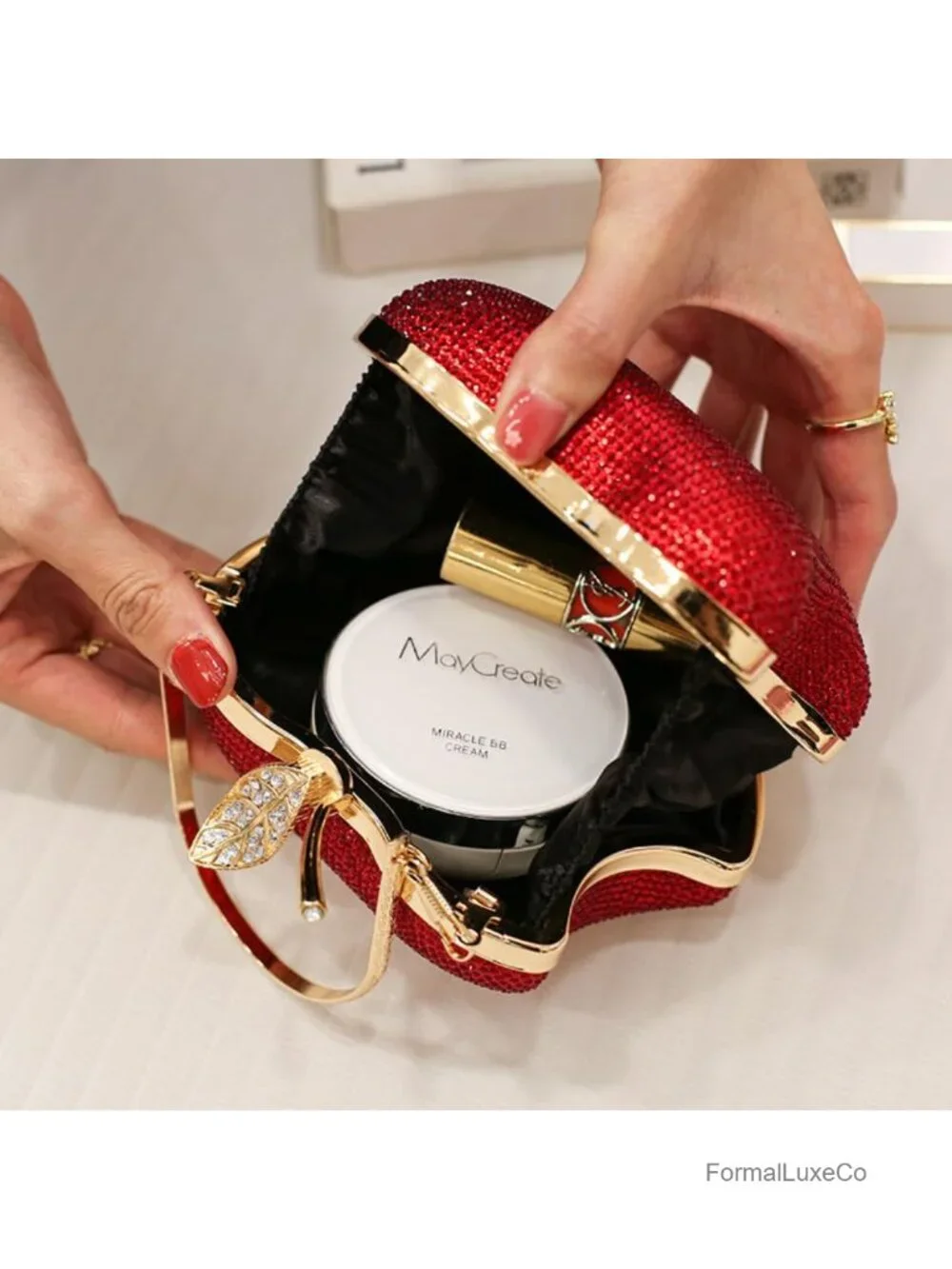 Sparkly Rhinestone Handbag Bling Minaudiere Clutch Crystal Evenings Party Purse